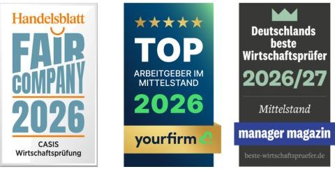 Fair Company 2026, Top Arbeitgeber Mittelstand 2026, Deutschlands beste Wirtschaftsprüfer Mittelstand 2026/27