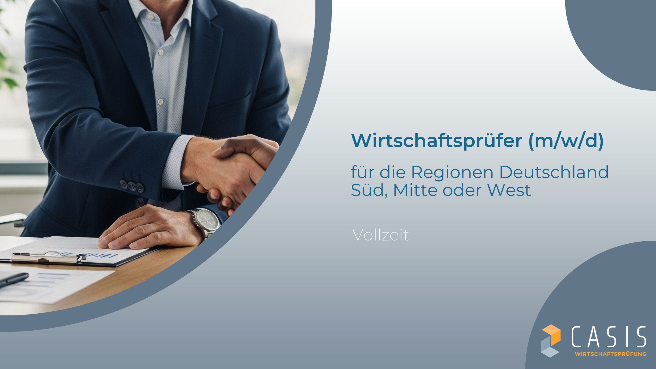 Titelbild für das Stellenangebot Wirtschaftsprüfer